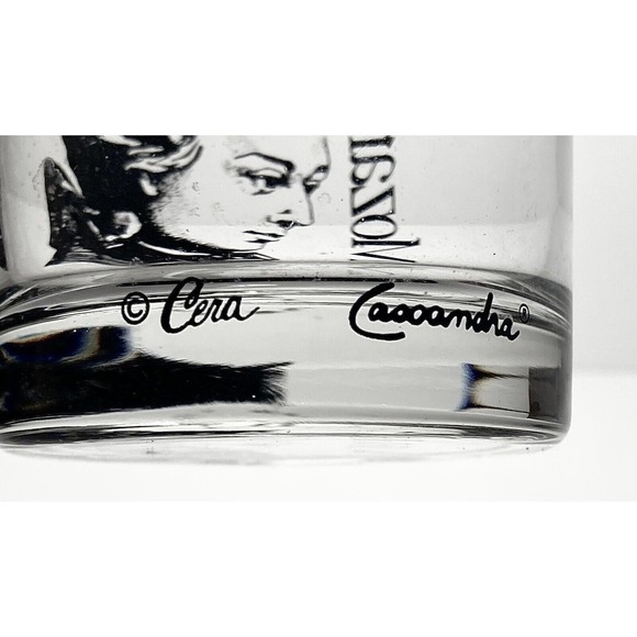 Cera “Classical Artists (Mozart)” Single Double Old Fashioned Glass 4 1/4” 13oz - Picture 4 of 4